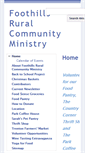 Mobile Screenshot of foothillsruralcommunityministry.org